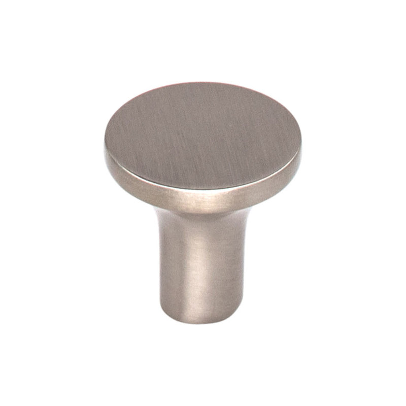 Marion 1" Diameter Round Knob, 1" Knob Diameter, Brushed Satin Nickel