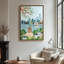 Art mural encadré, impressions murales abstraites rétro pour chambre à coucher - 24 po x 36 po-706880798-706880799