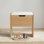 Tabouret de coiffeuse 2 en 1 avec rangement caché, banc de rangement rembourré pour chambre à coucher et espace de maquillage - disponible en 2 couleurs