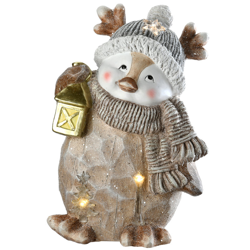 Figurine de pingouin éclairée 16 po