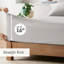 All Season Queen Cotton Blend Sheets - Knit Durability, 50% , Machine Washable, 1 Flat Sheet, Fitted 2 Pillowcases, Fits 16" Mattress, Long-lasting Bedding Sheet Warmth And Absorbency, Up To Grey-116012587-116012589