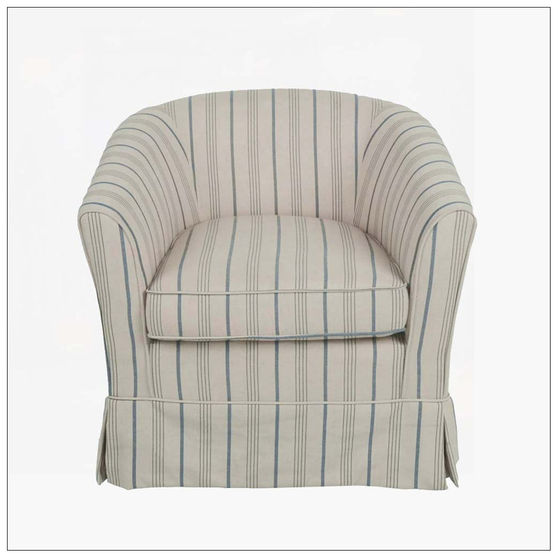Upholstered Swivel Barrel Chair