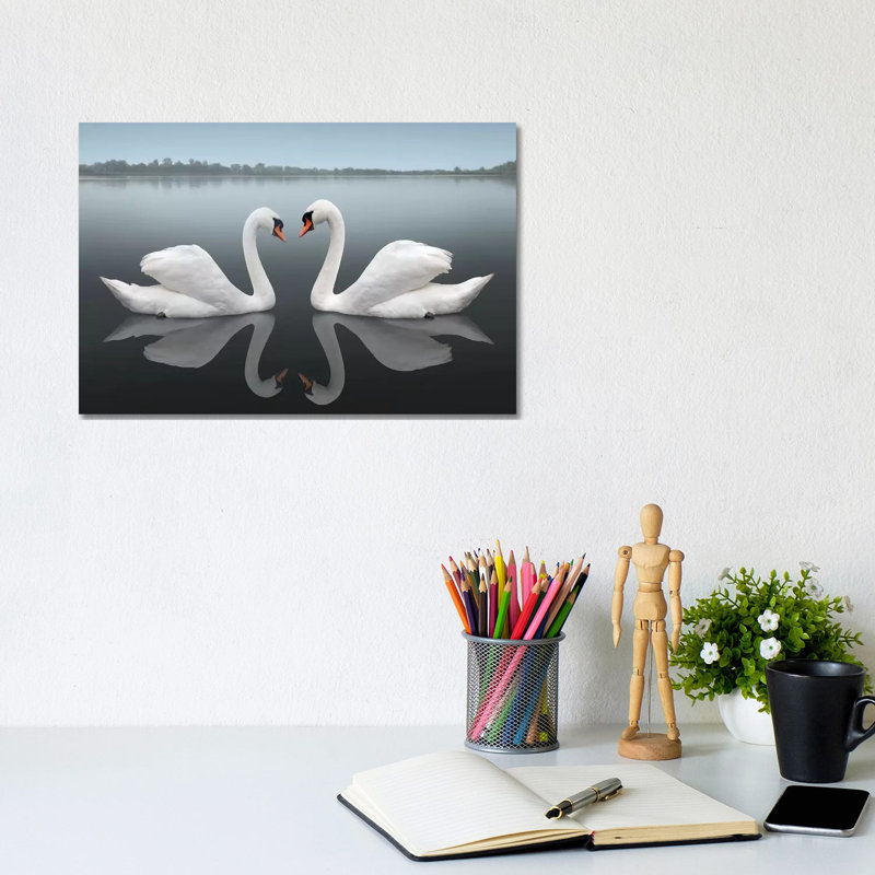 "Together" par Ben Heine-impression d’art graphique, Pas de tapis, Toile tendue, H 8 po x l 12 po x P 0,75 po
