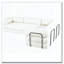 Canapé-lit modulaire en L en velours côtelé-210623637
