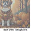 Tibetan Spaniel Fall Glass Cutting Board Large
