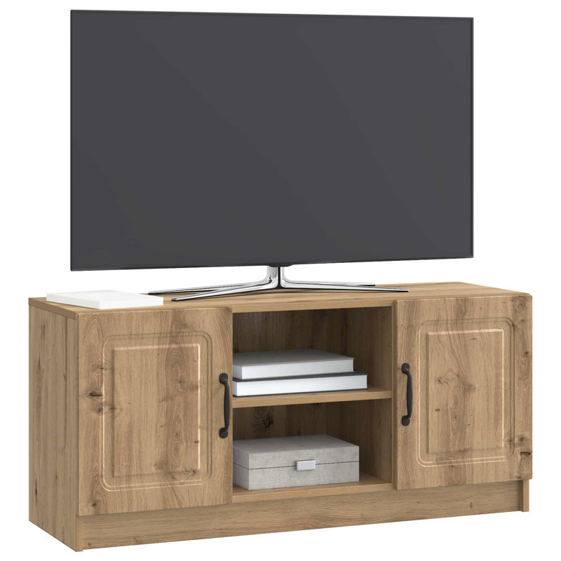 TV Stand, 47cm H x 102cm L x 34.5cm W, Artisan Oak