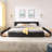 Chenille Upholstered Bed Frame With Headboard, Solid Construction, And Storage Drawer For Enhanced Comfort And Organization-144270769-149188600