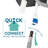 Dual-Handle ABS Plastic Pull-Out Faucet-60014470