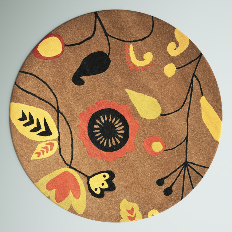 Soho Hand Tufted Wool And Viscose Floral Rug