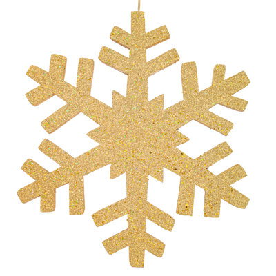 Glitter Outdoor Snowflake Ornament