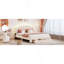 Lit plateforme tapissier avec tiroir Teddy