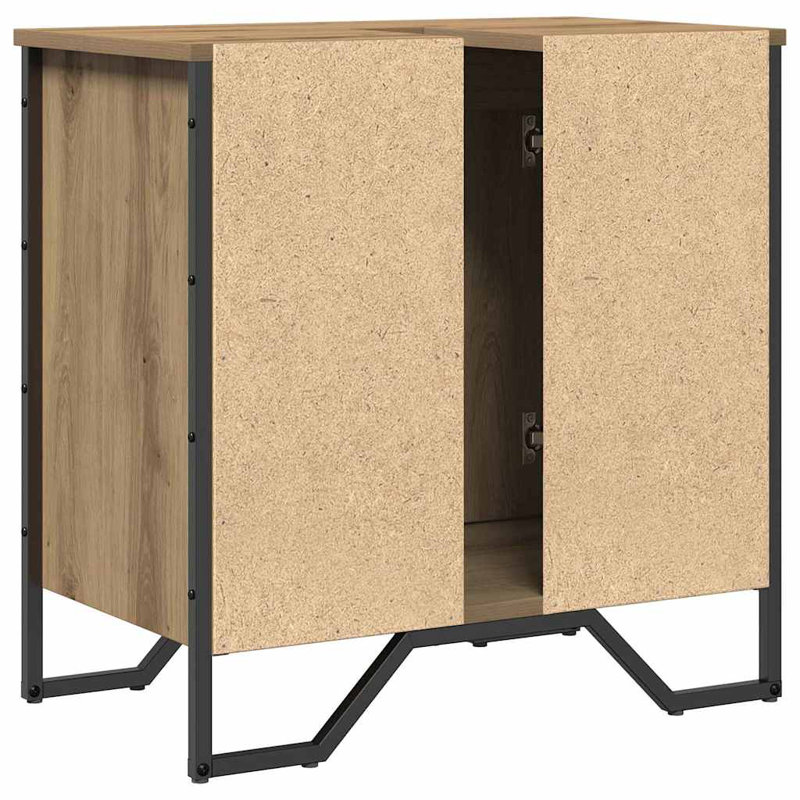 Sink Cabinet With Door 60 X 35 X 60 Cm Engineered Wood, Artisan Oak