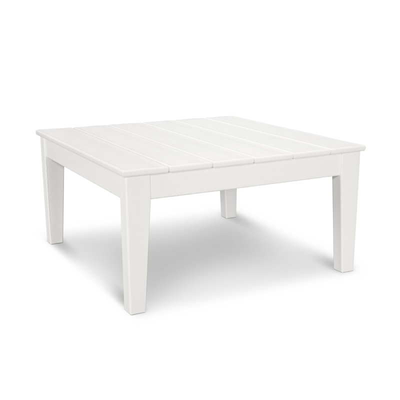 POLYWOOD Newport 36" Conversation Table, White