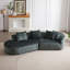 Canapé modulaire surdimensionné en chenille Modern-114734572-138411598