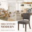 Chaise de salle à manger rembourrée en bois massif Parsons-550272348