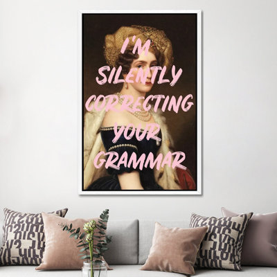 Grammar Queen - Print on Canvas