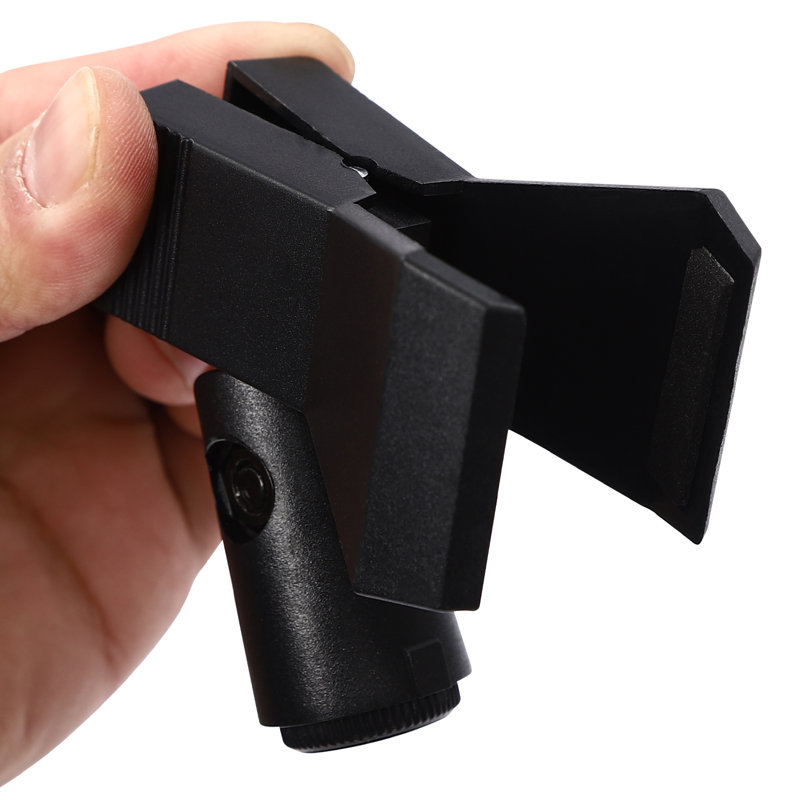 Support de pince pour microphone, H 2,6 po x l 2,9 po x P 1,5 po