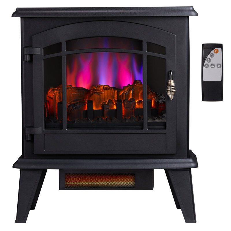 1400-Watt 20" Electric Fireplace Stove Freestanding Indoor Fireplace