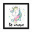 «Be Unique», impression sur papier licorne-47848656-47848664