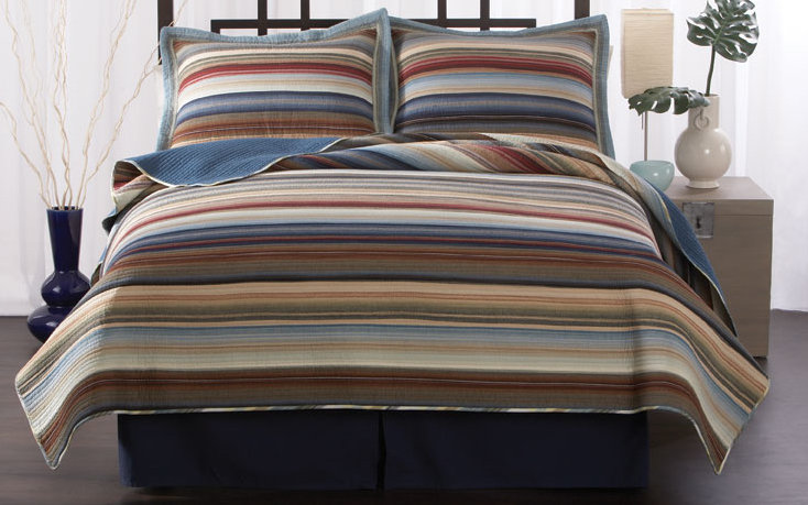 Cotton Striped Quilt