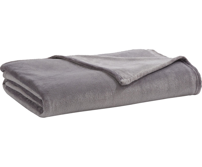 Couverture moelleuse très douce , Double / Grand, Gris