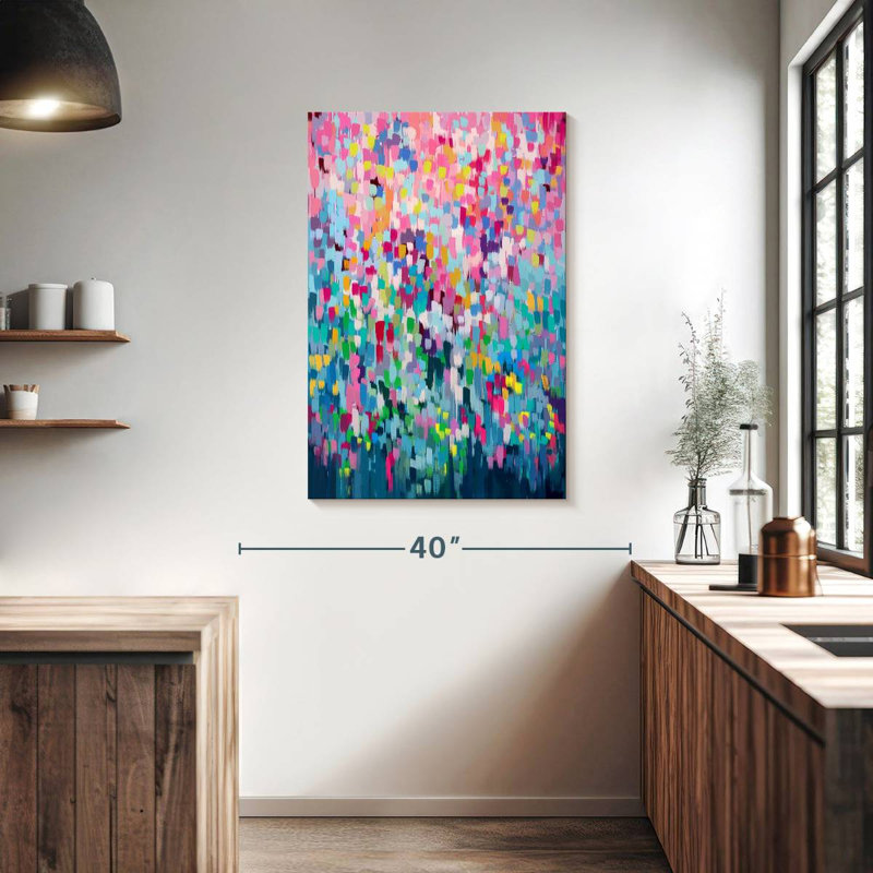 Avery Floral Pixels II, 39" H x 26" W