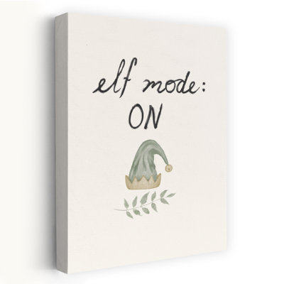 «Elf Mode On Playful Whimsical Abstract Winter Landscape», reproduction d'art mural