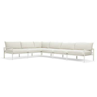 Canapé modulaire d'extérieur 136 po avec coussins Sunbrella