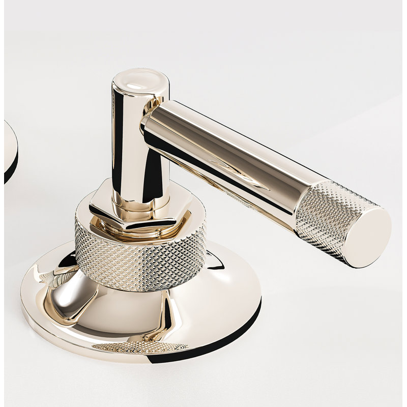 Graceline Widespread Lavatory Faucet With U-Spout, Polished Chrome, Lever