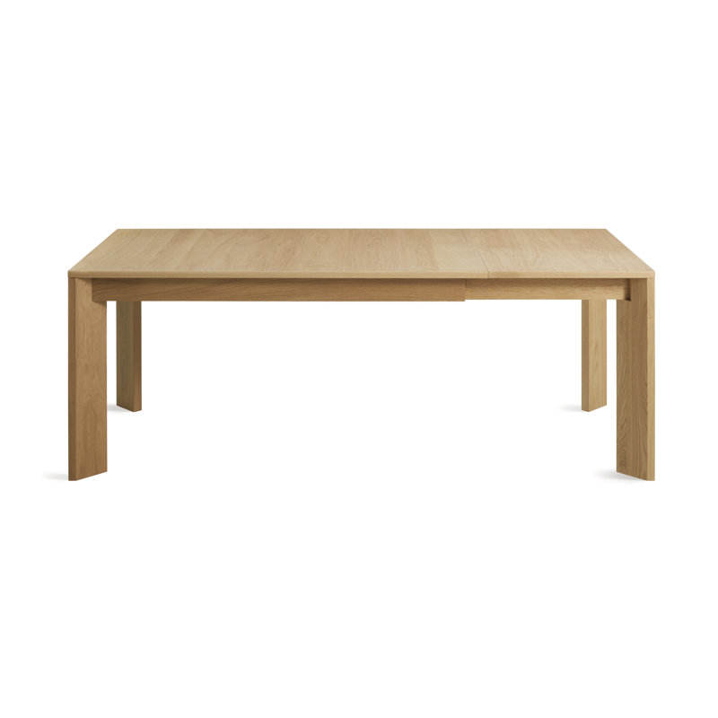Moreover Solid Wood Dining Table, White Oak, 37" W x 84" L