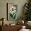 Geometric Daisy Botanical - Wrapped Canvas-1893535660-1893535665