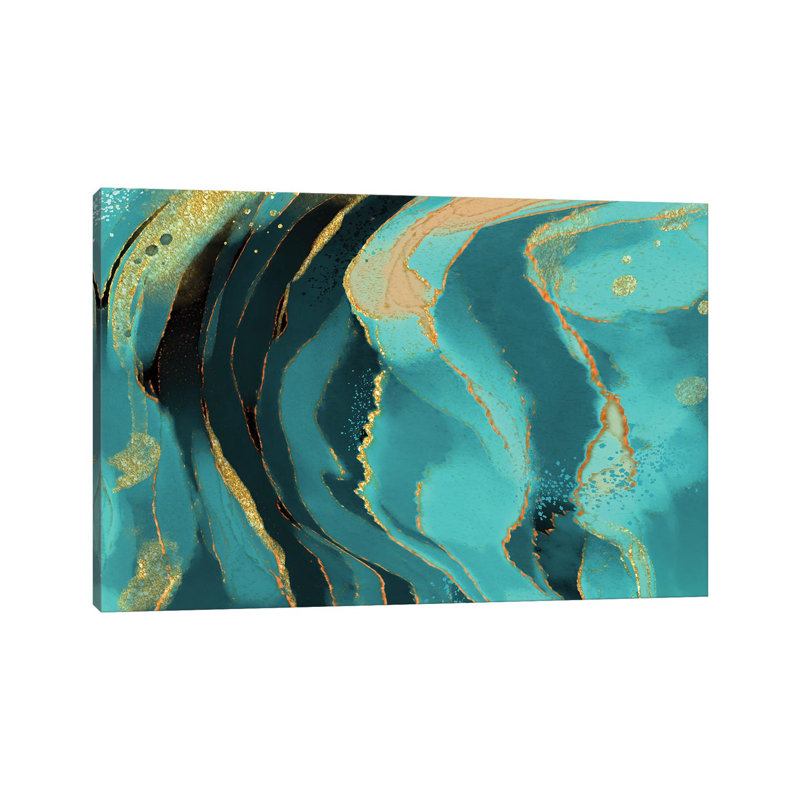 Jade Radiance - Print on Canvas, Wrapped Canvas, 66.04 cm H x 45.72 cm W x 1.91 cm D