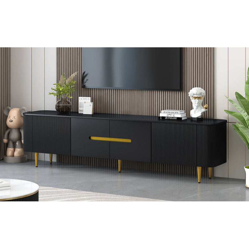 VIBE HAUS 78.7''Minimalist TV Stand For Tvs Up To 85 Inches