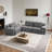 Boneless Convertible Modular L-Shaped Sectional Sofa Bed-576678351