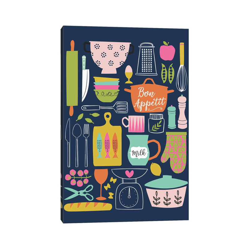 «In the Kitchen V» par Angela Nikeas - impression sur toile tendue, H 18 po x l 12 po x 1,5 po