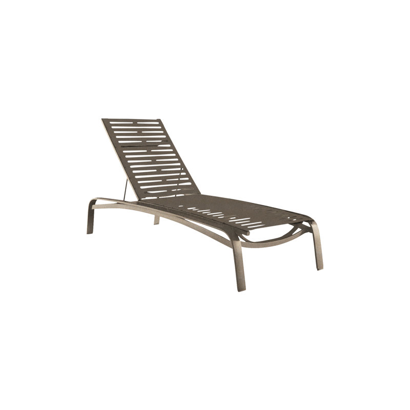 Laguna Beach EZ Span™ Outdoor Rust-Resistant Metal Chaise Lounge, Moab, Mocha