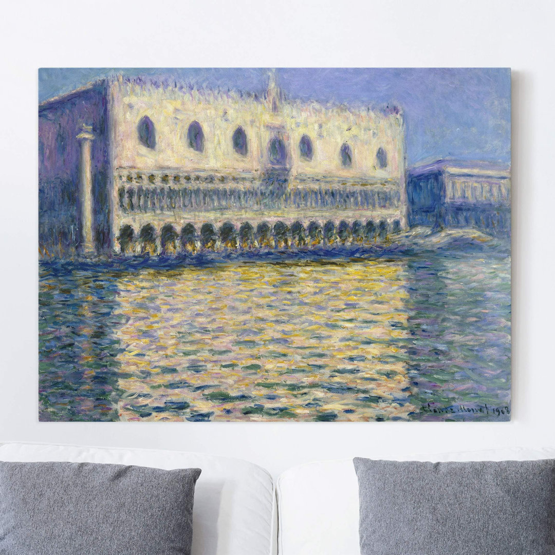 Leinwandbild Dogenpalast von Claude Monet