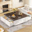Grande table basse 43 po avec 4 tiroirs de rangement-445466582