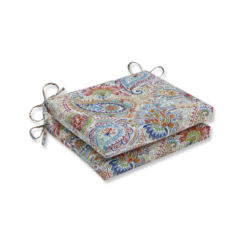 Coussin de chaise de salle à manger intérieur / extérieur Jherica, l 18,5 po x P 16 po