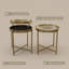Set of 2 Modern Side Tables with Rounded Edges, Contemporary Accent Tables for Living Room, Bedroom, or Small Spaces
