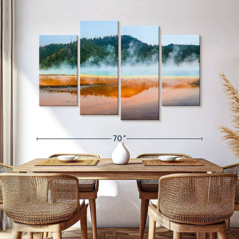 Alvord Hot Spring At Yellowstone, 42" H x 68" W
