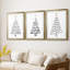 Arbre de Noël - Impression encadrée sur mesure de qualité supérieure - 3 pièces-165958052-165958053