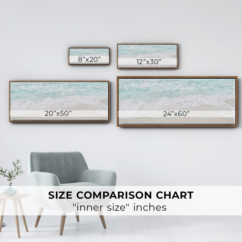 Coastline Tide- Framed Canvas