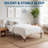 Twin Size Platform Bed, Heavy Duty Metal Bed Frame with Underbed Storage