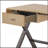 Gold Aluminum Rectangular Writing Desk