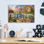  «Backyard Retreat» par Nicky Boehme, art mural en verre acrylique, 16 po x 12 po