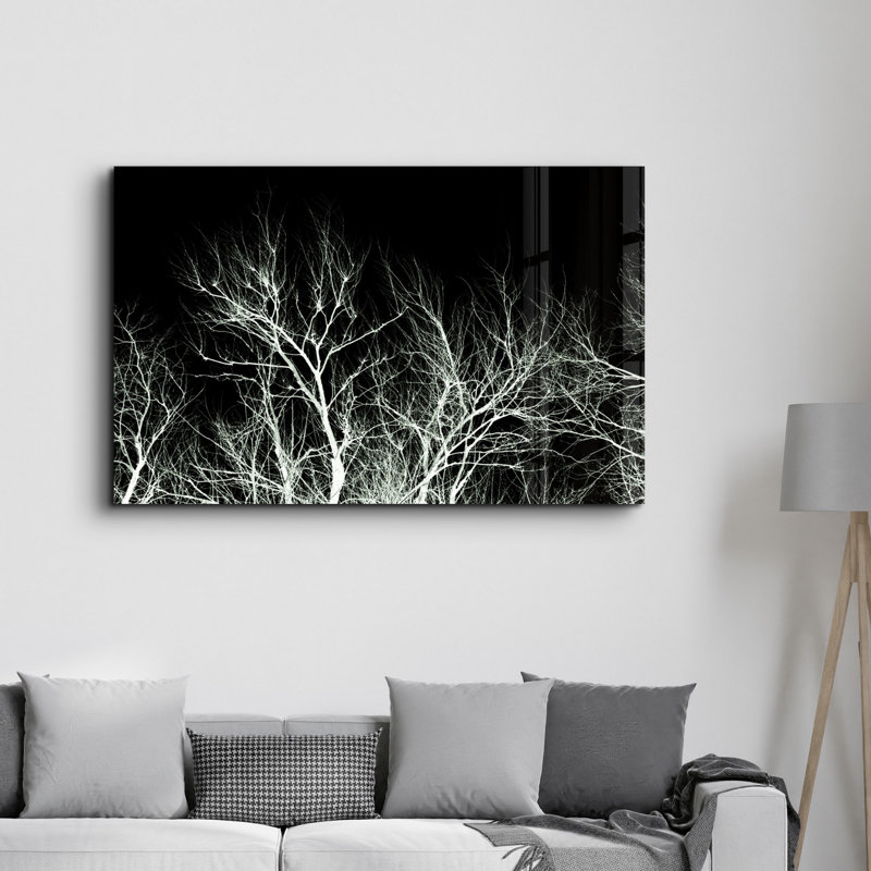 Peinture élégante en verre trempé de 13,8 po x 21,7 po | 100% verre trempé, épaisseur: 0,16 pouce | Imprimé UV pour des couleurs éclatantes et une durabilité | Art mural parfait pour les espaces de décoration intérieure, de salon, de bureau et de galerie
