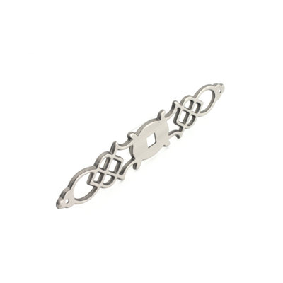 Manor Silver Stone Knob Backplate