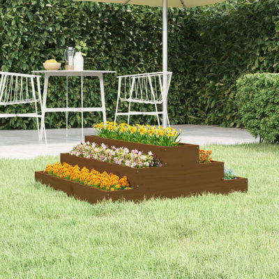 Arevalo Self-Watering Wood Raised Garden Bed