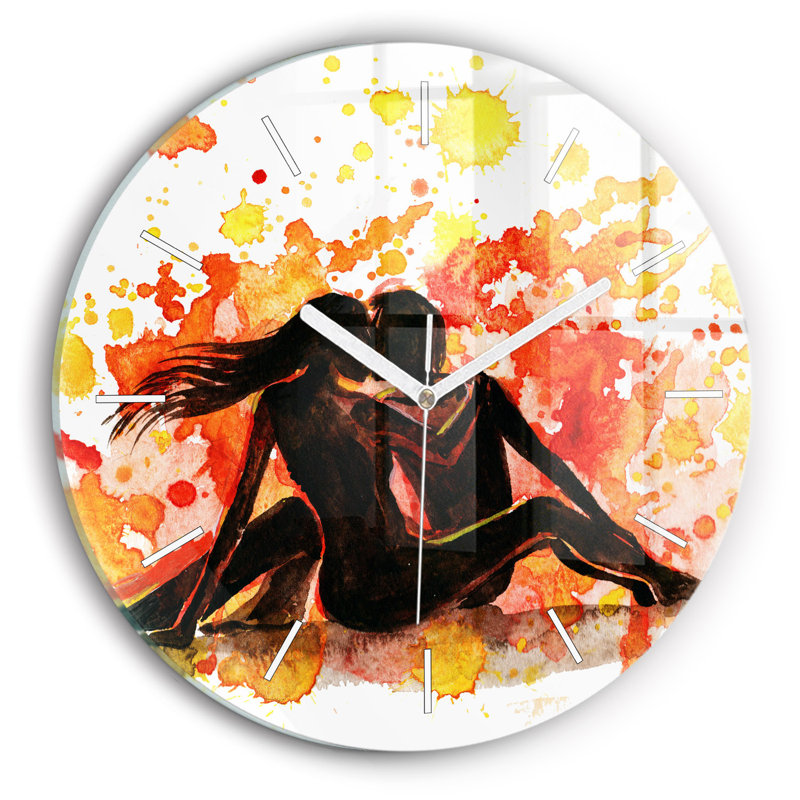Glass Wall Clock
